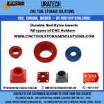 Uratech : High-Quality Red nylon inserts for all types of CNC Holders.